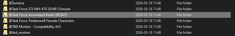 Step 2 - Find the TFAR folder